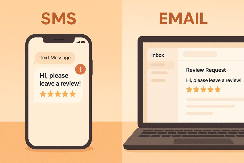 SMS vs Email: Best Channel for Review Requests